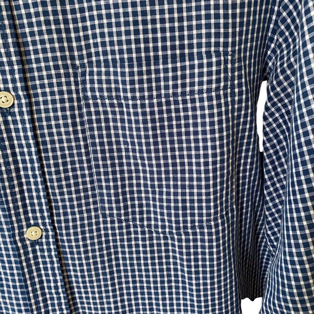 Banana Republic Linen Blend Men's Medium Classic Fit Blue Y104 - Picture 5 of 5